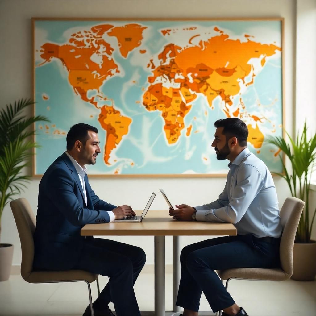 Real Estate Consultant with client